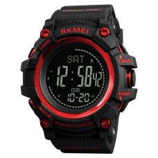 Годинник  Skmei 1356RD Black-Red + Compass SALE