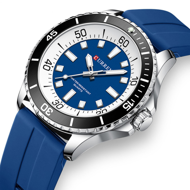 Watch Curren 8448 Silver-Blue