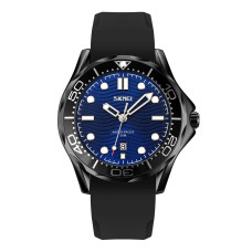 Часы  Skmei 9276PBKBU Black-Blue Silicone Strap