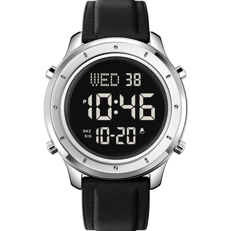 Часы Skmei 1864LSIBK Silver-Black Leather