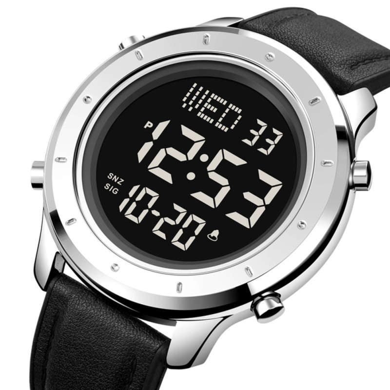 Часы Skmei 1864LSIBK Silver-Black Leather