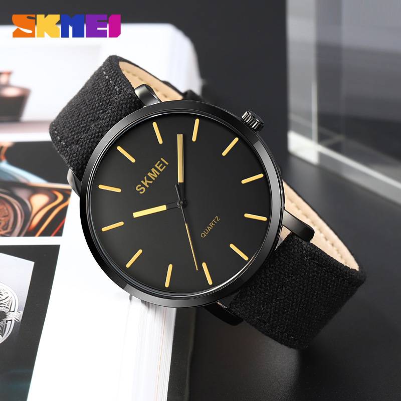 Watch Skmei 1984BGD Gold-braided belt
