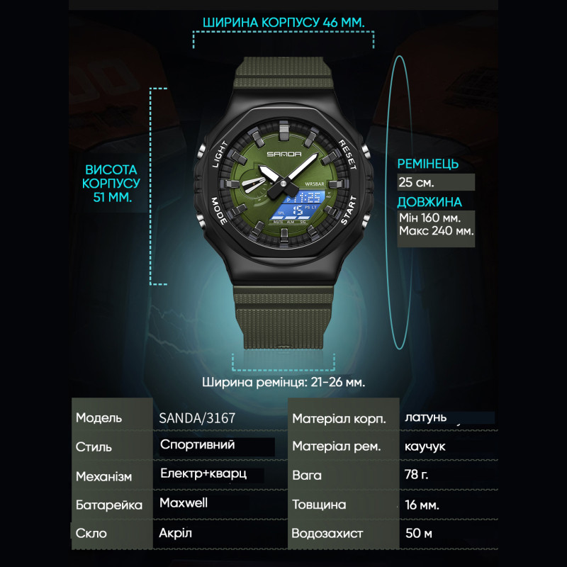 Watch Sanda 3167 Silver