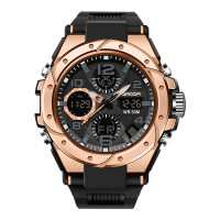 Watch Sanda 6008 Black Rose Gold