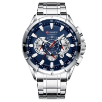 Watch Curren 8363 Silver-Blue