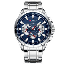 Часы  Curren 8363 Silver-Blue