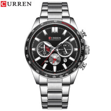Часы  Curren 8418 Silver-Black