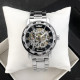 Watch Winner 8012 Diamonds Automatic Silver-Black