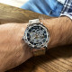 Watch Winner 8012 Diamonds Automatic Silver-Black