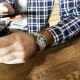 Watch Winner 8012 Diamonds Automatic Silver-Black