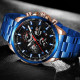 Watch Forsining 6909 Blue-Cuprum-Black