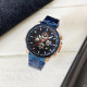 Watch Forsining 6909 Blue-Cuprum-Black