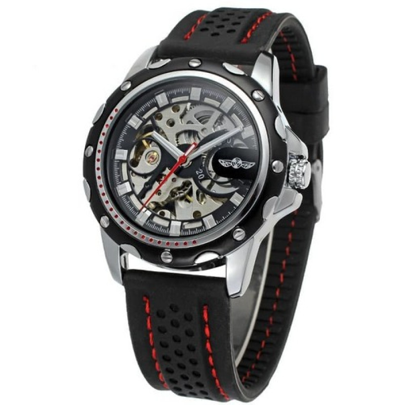Watch Winner 8027 Black-Red-Silver