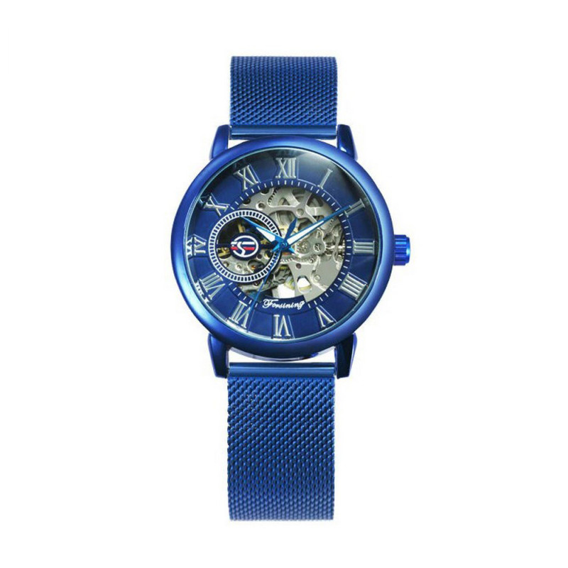 Watch Forsining 8099 All Blue Lady