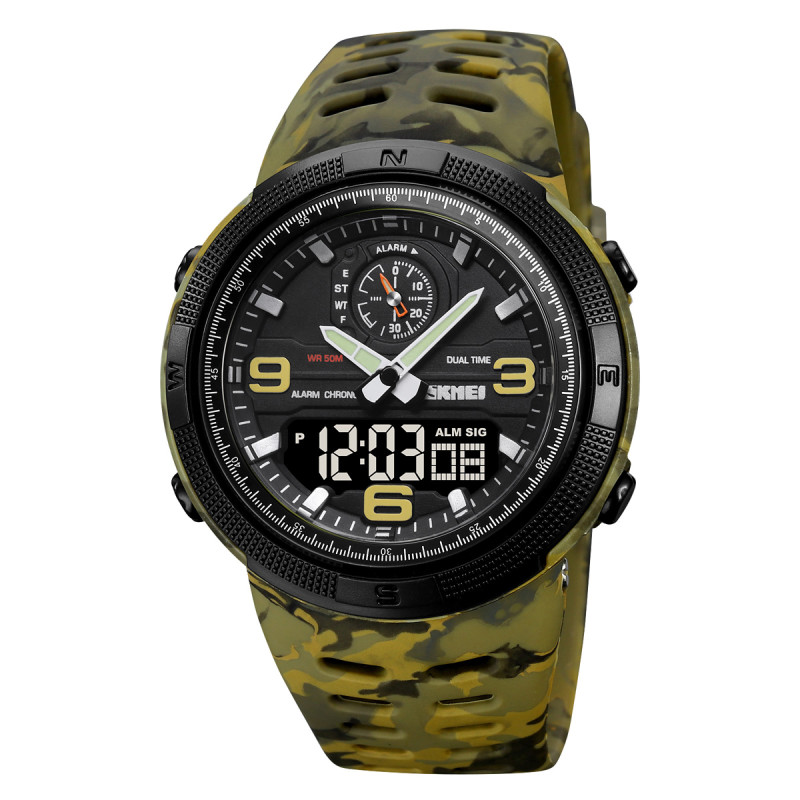 Годинник Skmei 1655CMGNBK Camo Green-Black