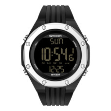 Часы  Sanda 6093 Black-Silver