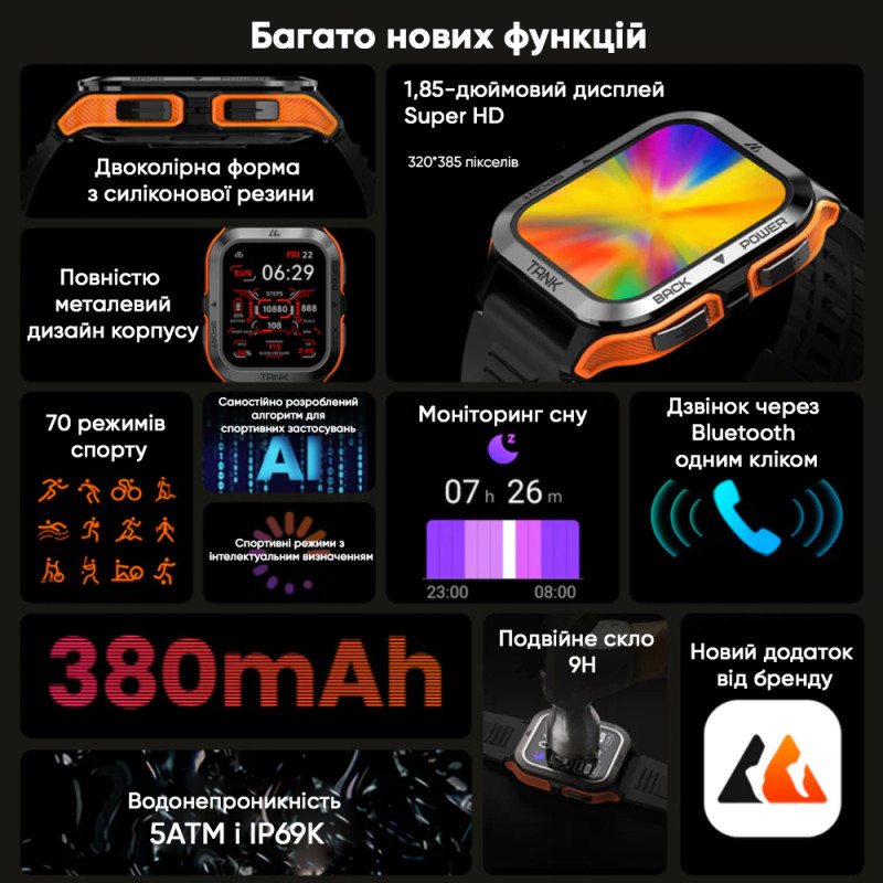 Watch Kospet Tank M2 Black