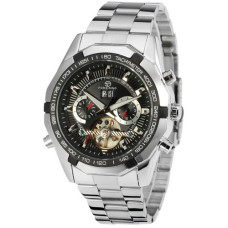 Часы  Forsining 340 Silver-Black