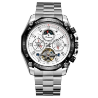 Watch Forsining 6913 Silver-White-Black