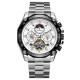 Watch Forsining 6913 Silver-White-Black