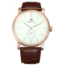 Часы  Forsining 8214 Gold-White-Brown
