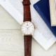 Watch Forsining 8214 Gold-White-Brown