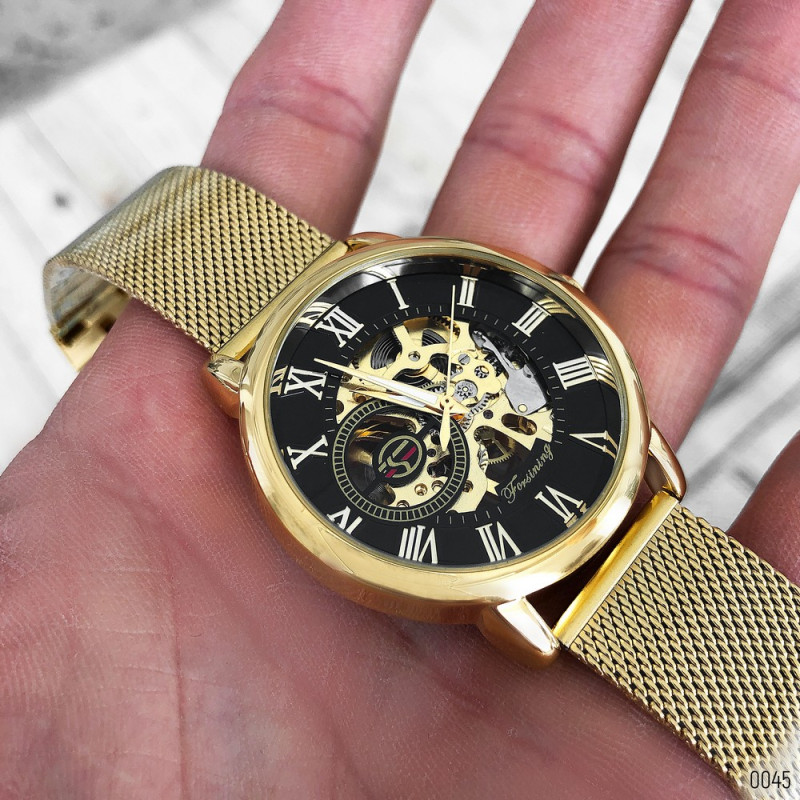 Watch Forsining 8099 Gold-Black