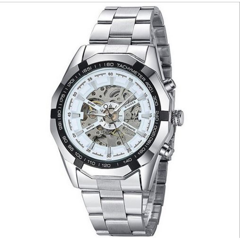 Watch Winner 8042 Silver-Black-White