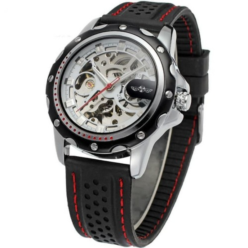 Watch Winner 8027 Black-Silver-White
