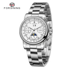 Часы  Forsining 6918 Silver-White