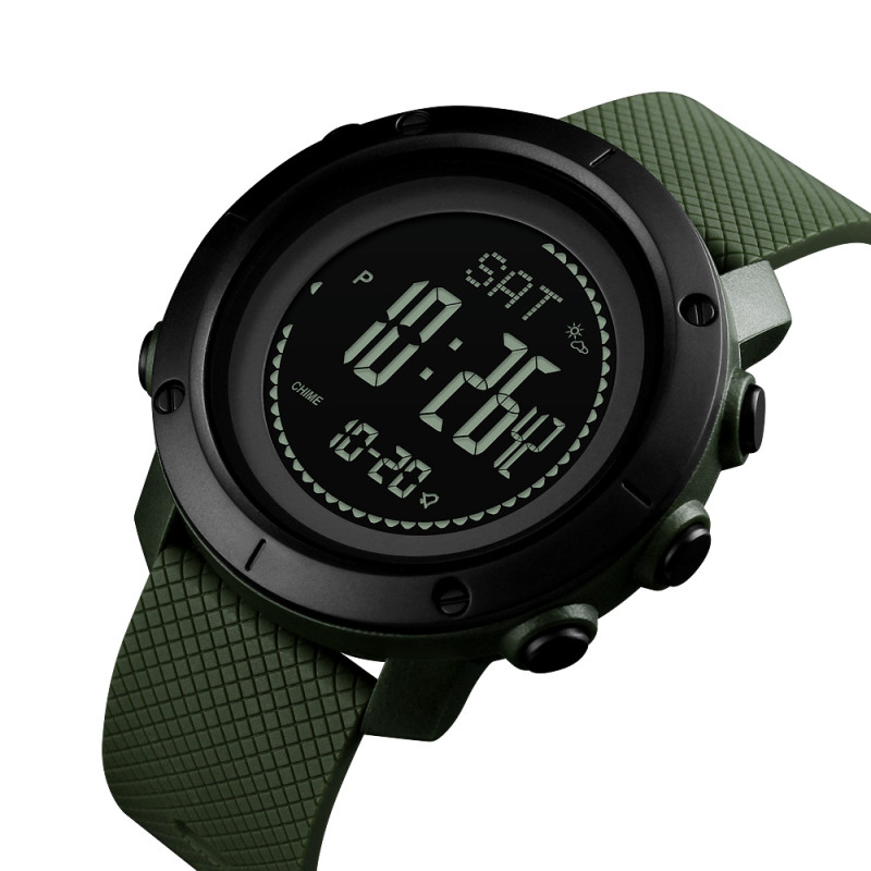 Годинник Skmei 1427AG Army Green + Compass