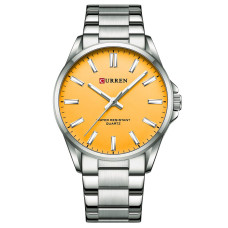 Часы  Curren 9090 Silver-Orange