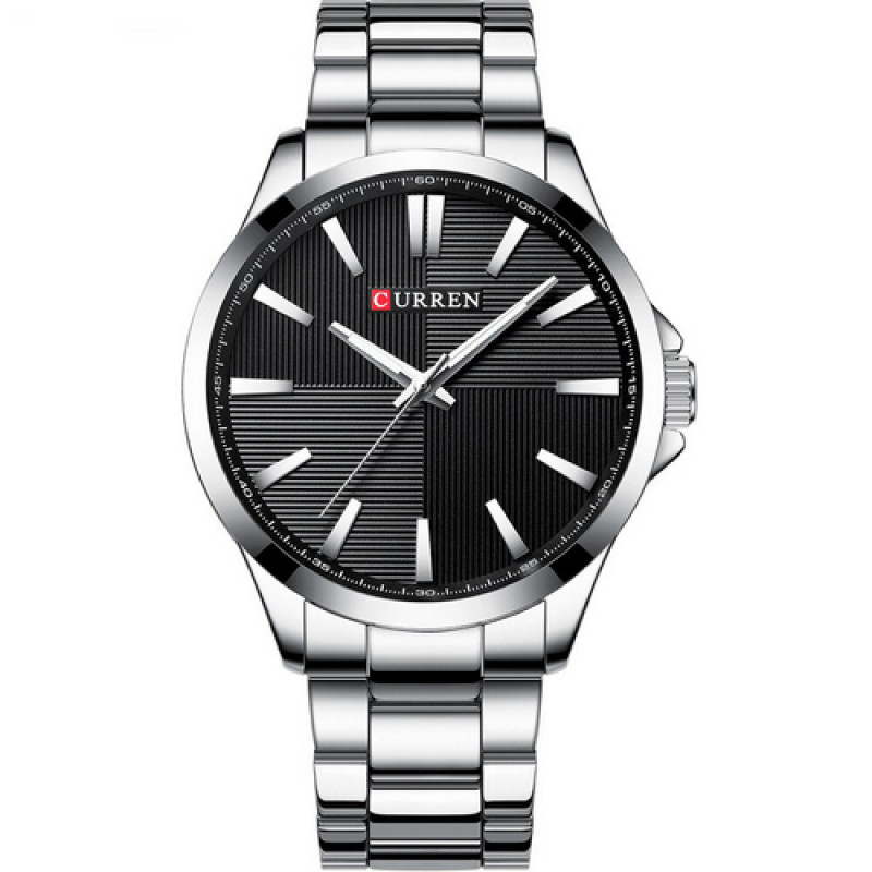 Curren 8322 Silver-Black Watch