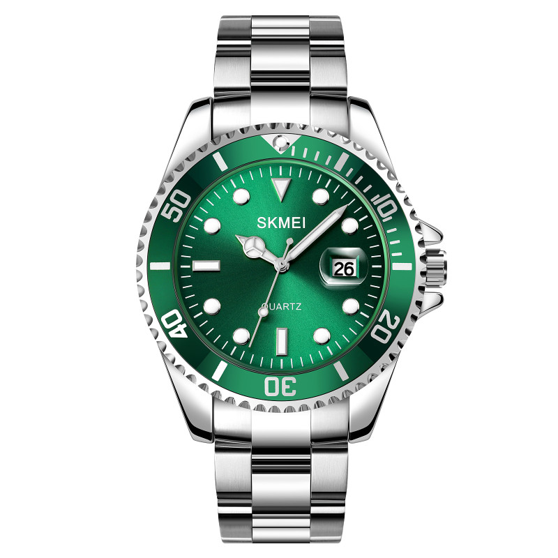 Watch Skmei 1779SIGN Silver-Green STOPPED