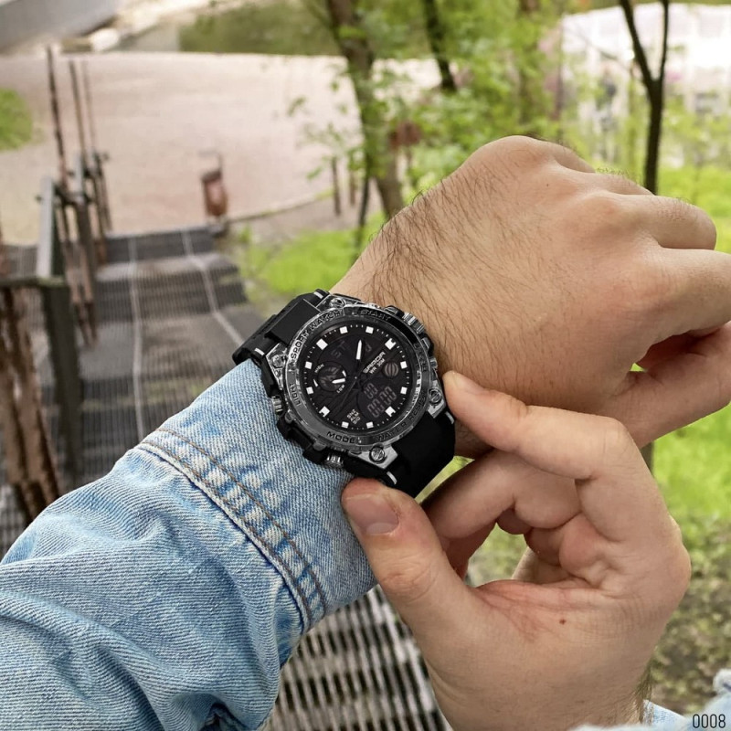 Watch Sanda 739 Black-Silver