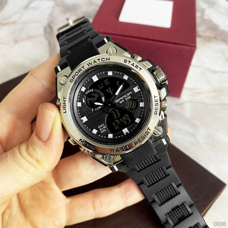 Watch Sanda 739 Black-Silver