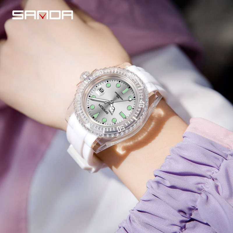 Watch Sanda 9007 White