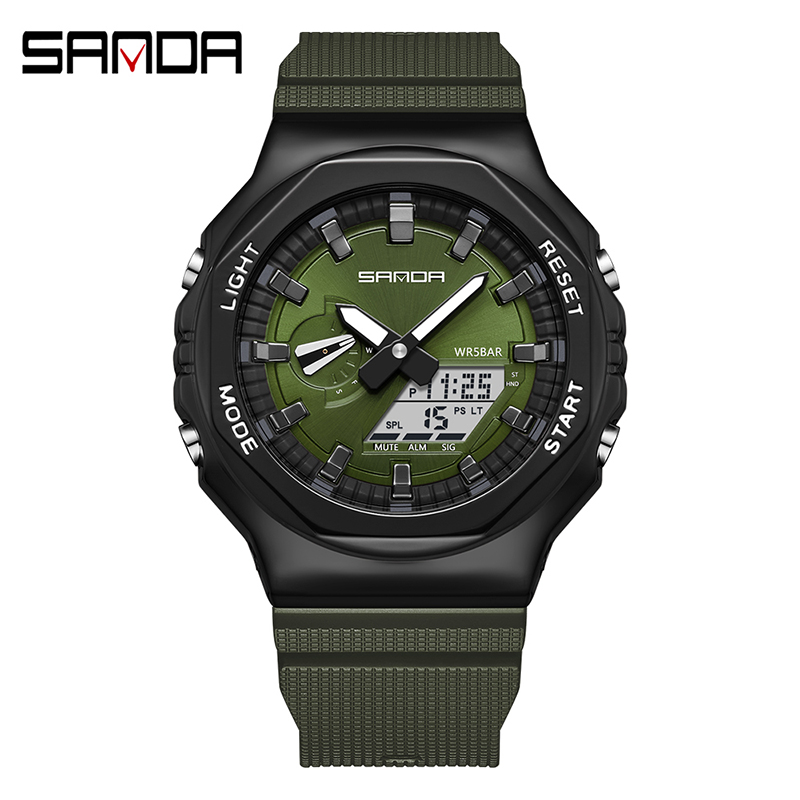 Watch Sanda 3167 Army Green