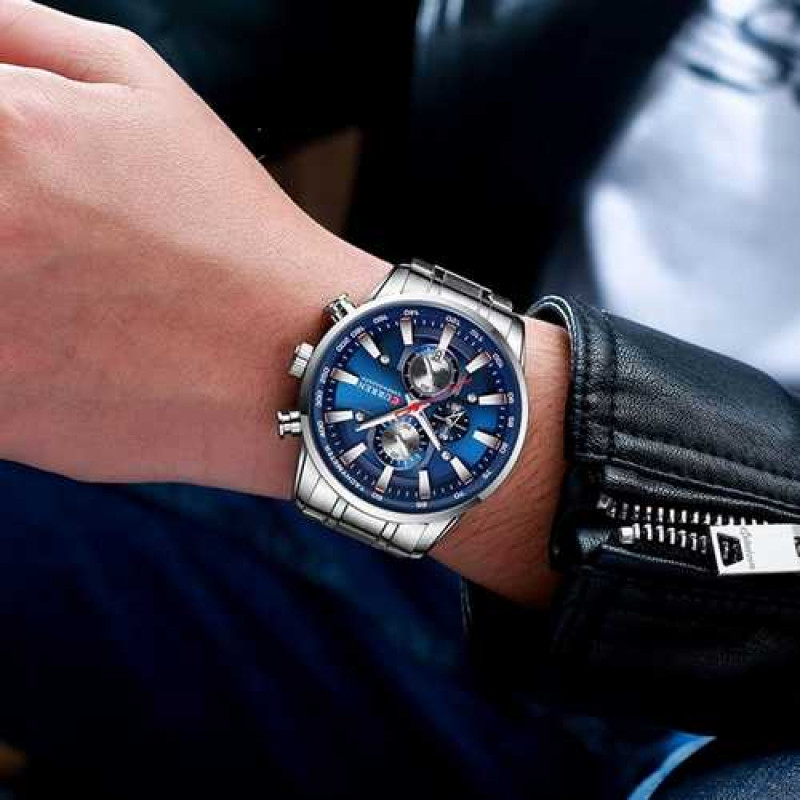 Watch Curren 8351 Silver-Blue