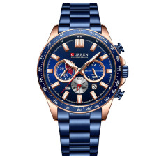 Часы  Curren 8418 Blue-Gold