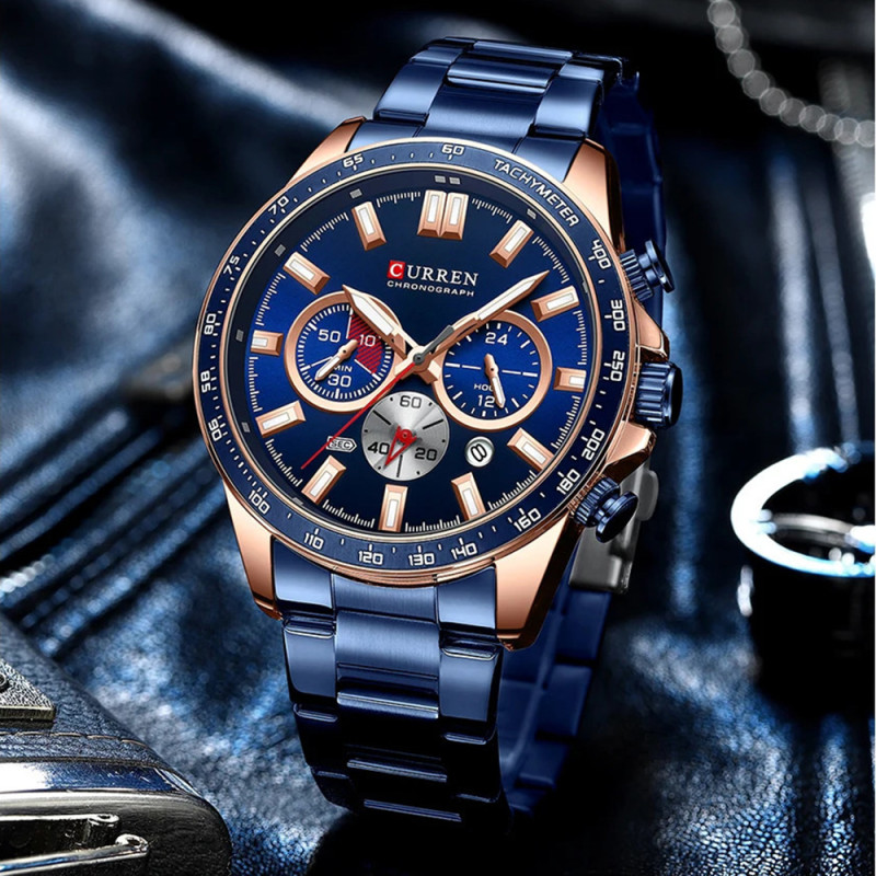 Watch Curren 8418 Blue-Gold