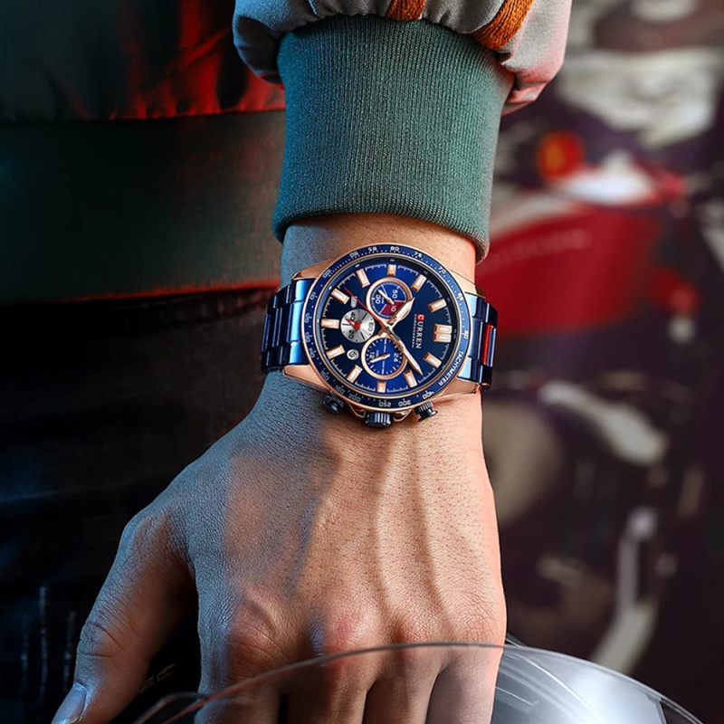 Watch Curren 8418 Blue-Gold