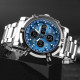 Watch Skmei 1389BU Silver-Black-Blue