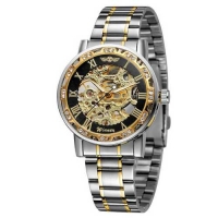Watch Winner 8012 Diamonds Automatic Silver-Black-Gold