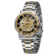 Watch Winner 8012 Diamonds Automatic Silver-Black-Gold