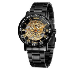 Часы  Winner 8012 Diamonds Automatic Black-Gold