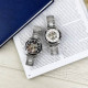 Watch Forsining 8207 Silver-Black