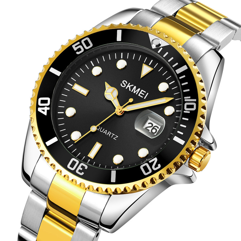 Watch Skmei 1779TGDBK Silver-Gold-Black