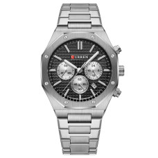 Годинник  Curren 8440 Silver-Black