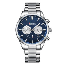 Часы  Curren 8446 Silver-Blue